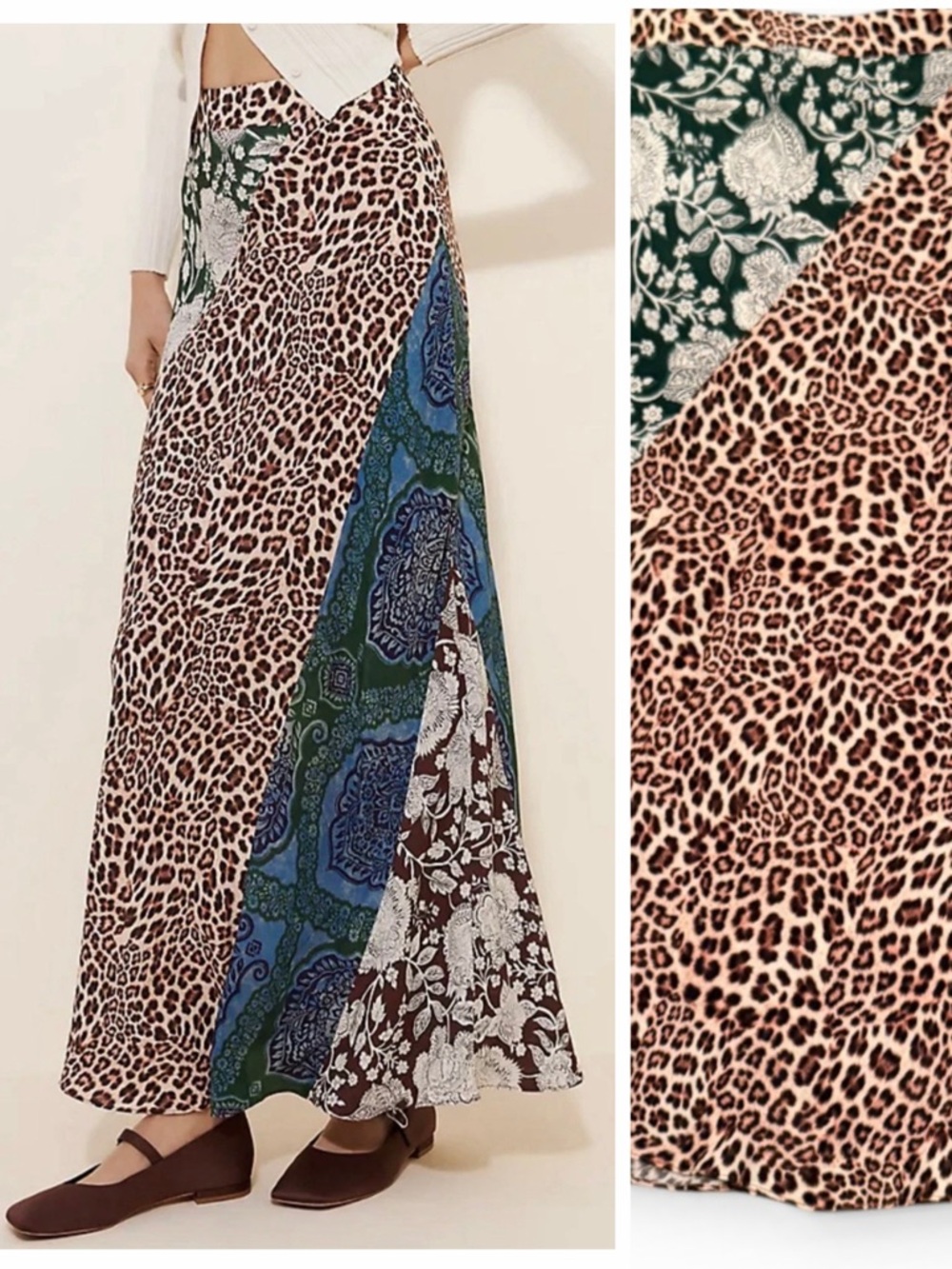Kachel X Anthropologie Patchwork Skirt Women’s 16P
